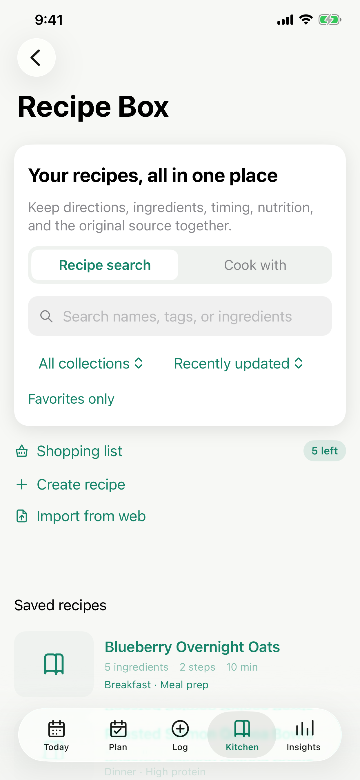 MorselNote Recipe Box